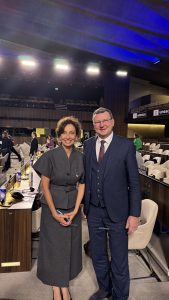 Oleg Curbatov et Audrey Azoulay - Unesco 2025 Conseil Exécutf 
